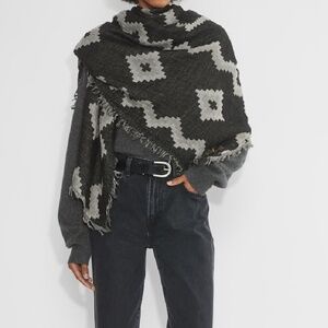 Aritzia Wilfred Scandi Merino Wool Blanket Scarf